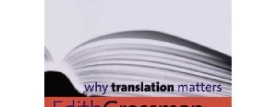 Why translation matters, d’Edith Grossman