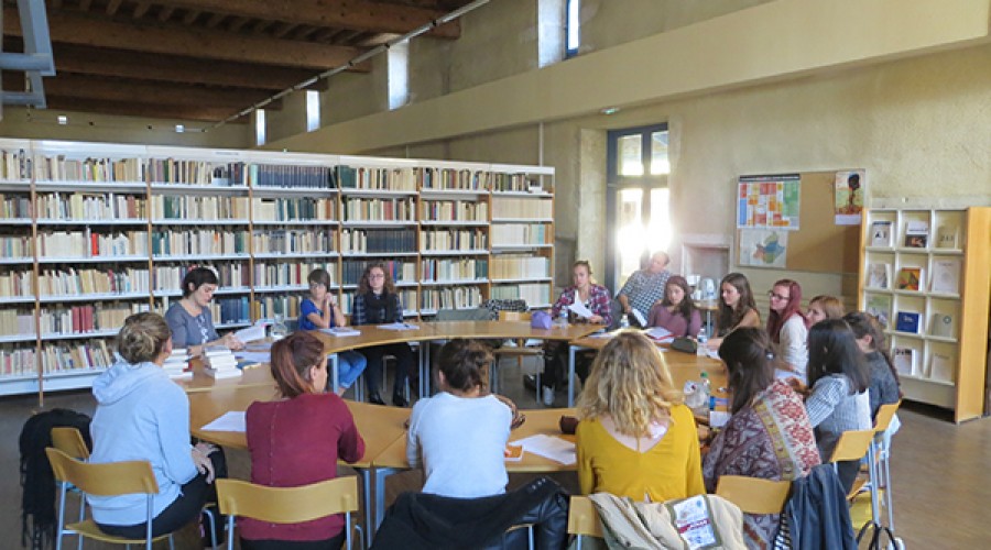 Journée découverte des métiers du livre pour la Terminale L du lycée de Lorgues avec une visite au CITL…
