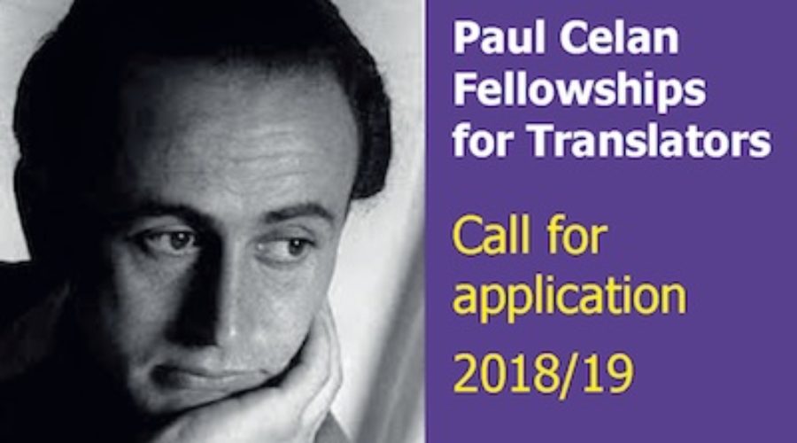Bourses de traduction Paul Celan 2018/19 : appel à candidatures