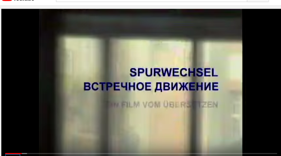 Un film disponible sur youtube donne la parole à 10 traducteurs russes et allemands…