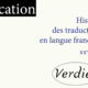 Parution de l’<em>Histoire des traductions en langue française – XXe siècle</em> aux éditions Verdier
