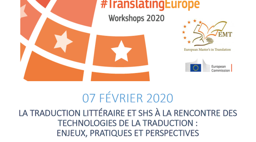 #TranslatingEurope Workshops 2020 : La Traduction littéraire et SHS à la rencontre des technologies de la traduction  – Ven. 07/02 à Toulouse